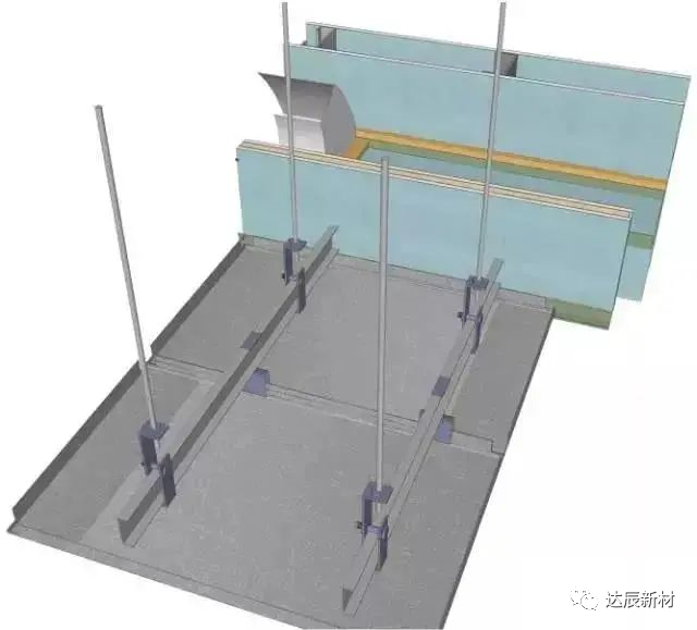 达辰新材施工第十八期地面、吊顶、墙面三维节点做法